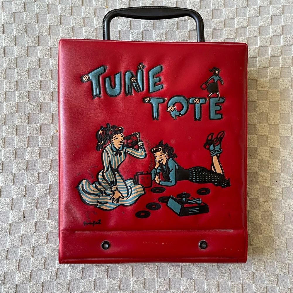 Teen Tote for 45's circa 1959. plus assorted 45 records   17 in all